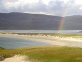 Rainbow at Seilebost Sands
